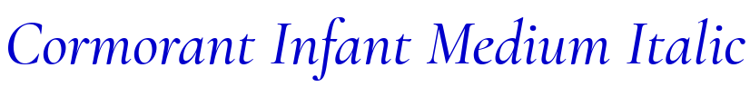 Cormorant Infant Medium Italic 字体
